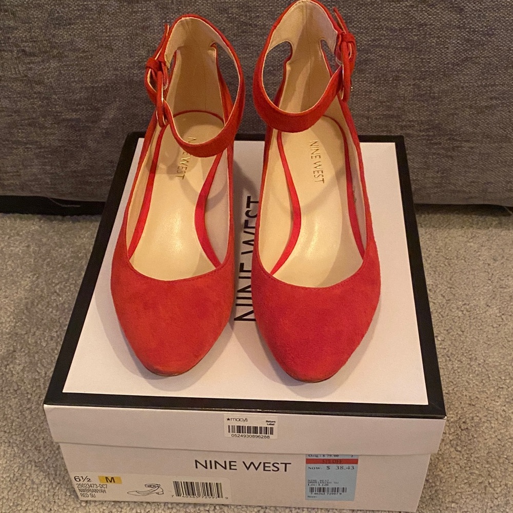 Nine West Red Heels for Women